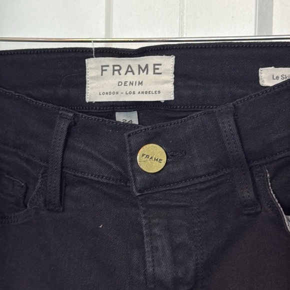 Frame Denim | Le Skinny de Jeanne Black Jeans - Distressed - 24 - Picture 3 of 5